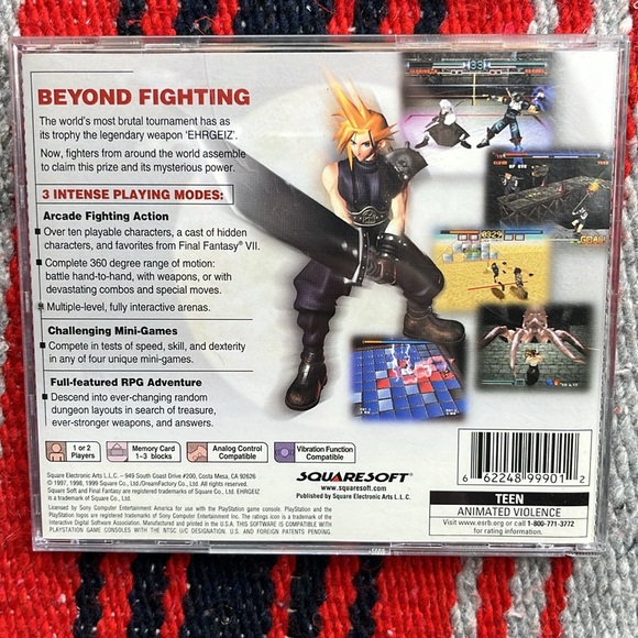 PlayStation 1 | Ehrgeiz: God Bless the Ring (Squaresoft 1998) - Picture 3 of 6